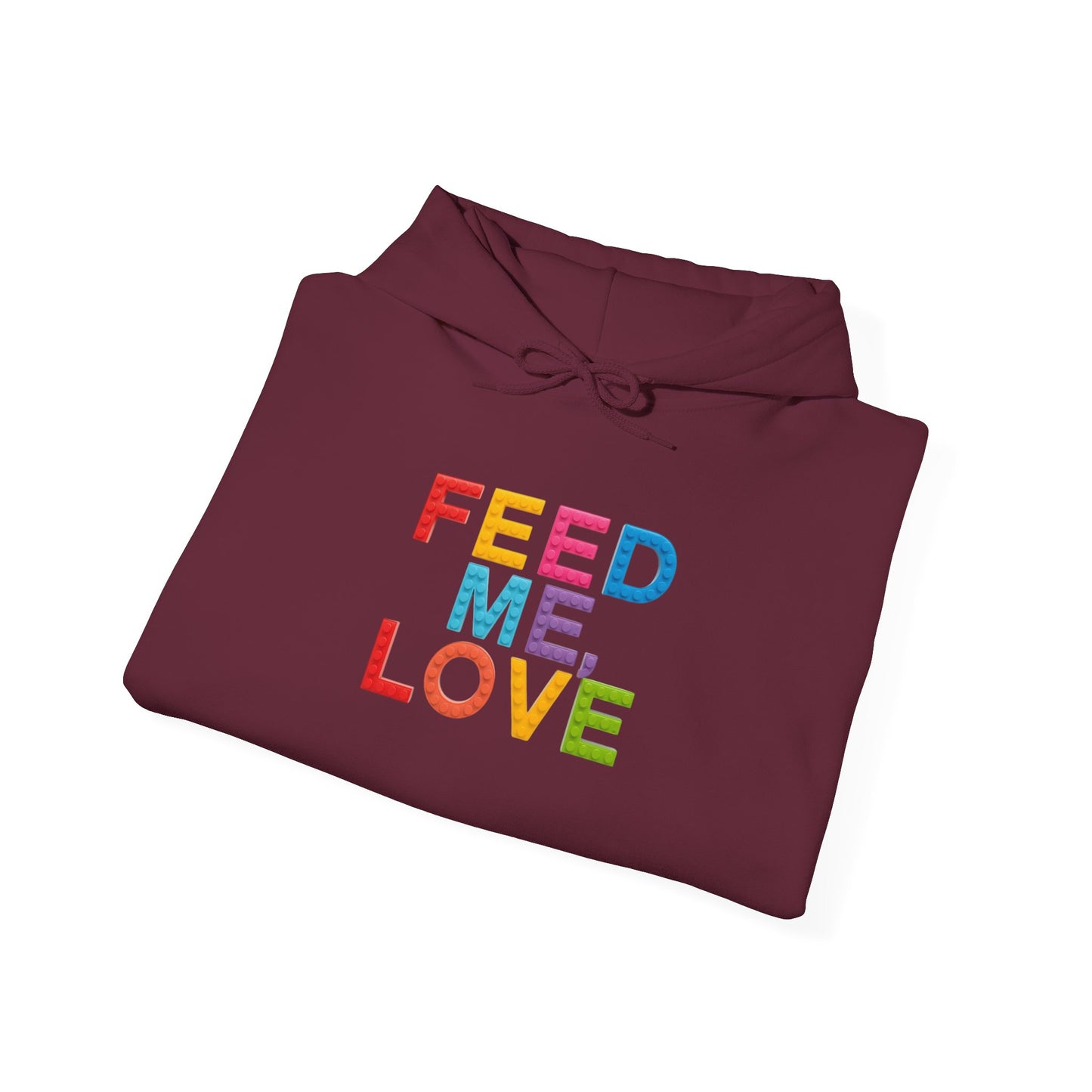 Blocked "Feed Me, Love" Hoodie