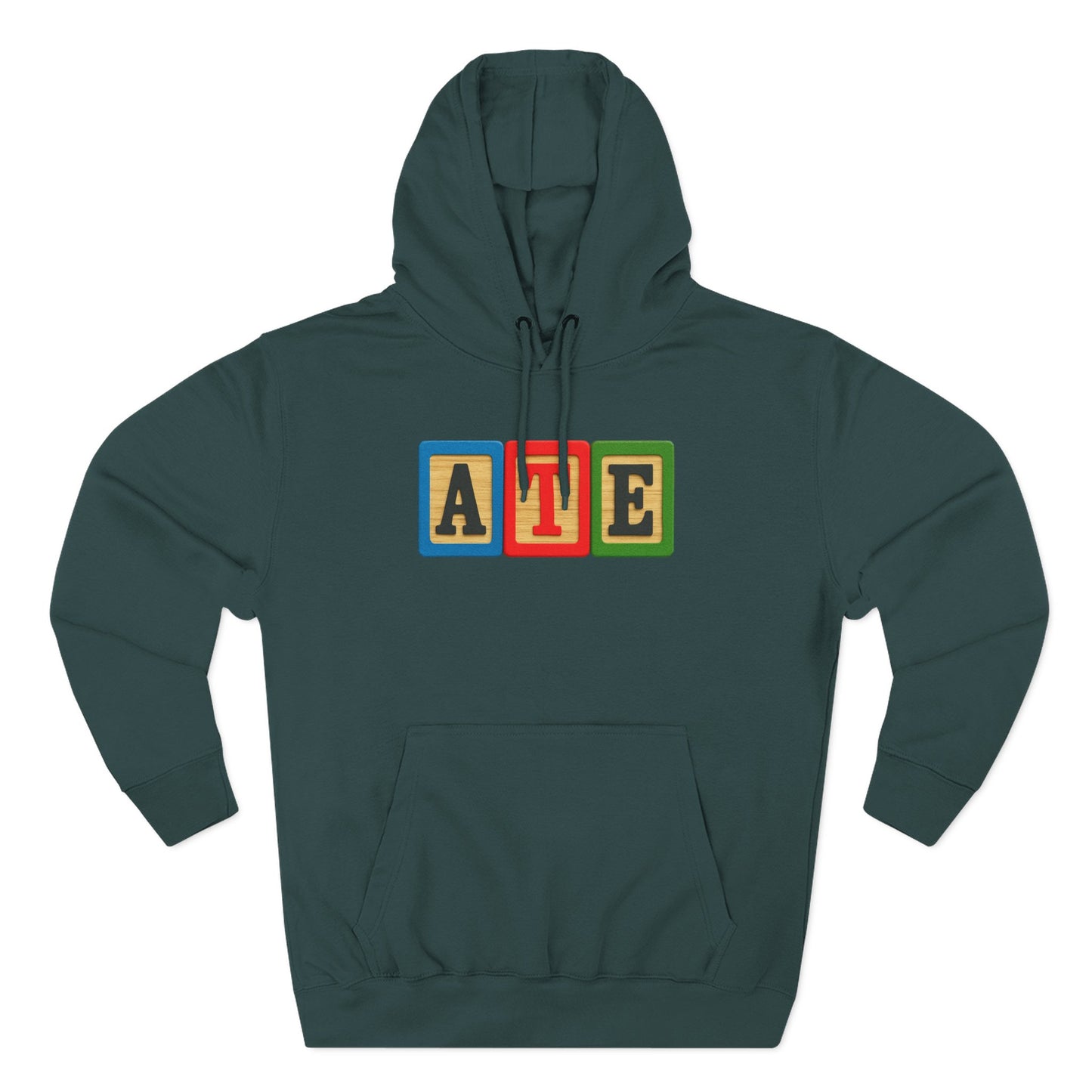 Blocked "ATE" Hoodie