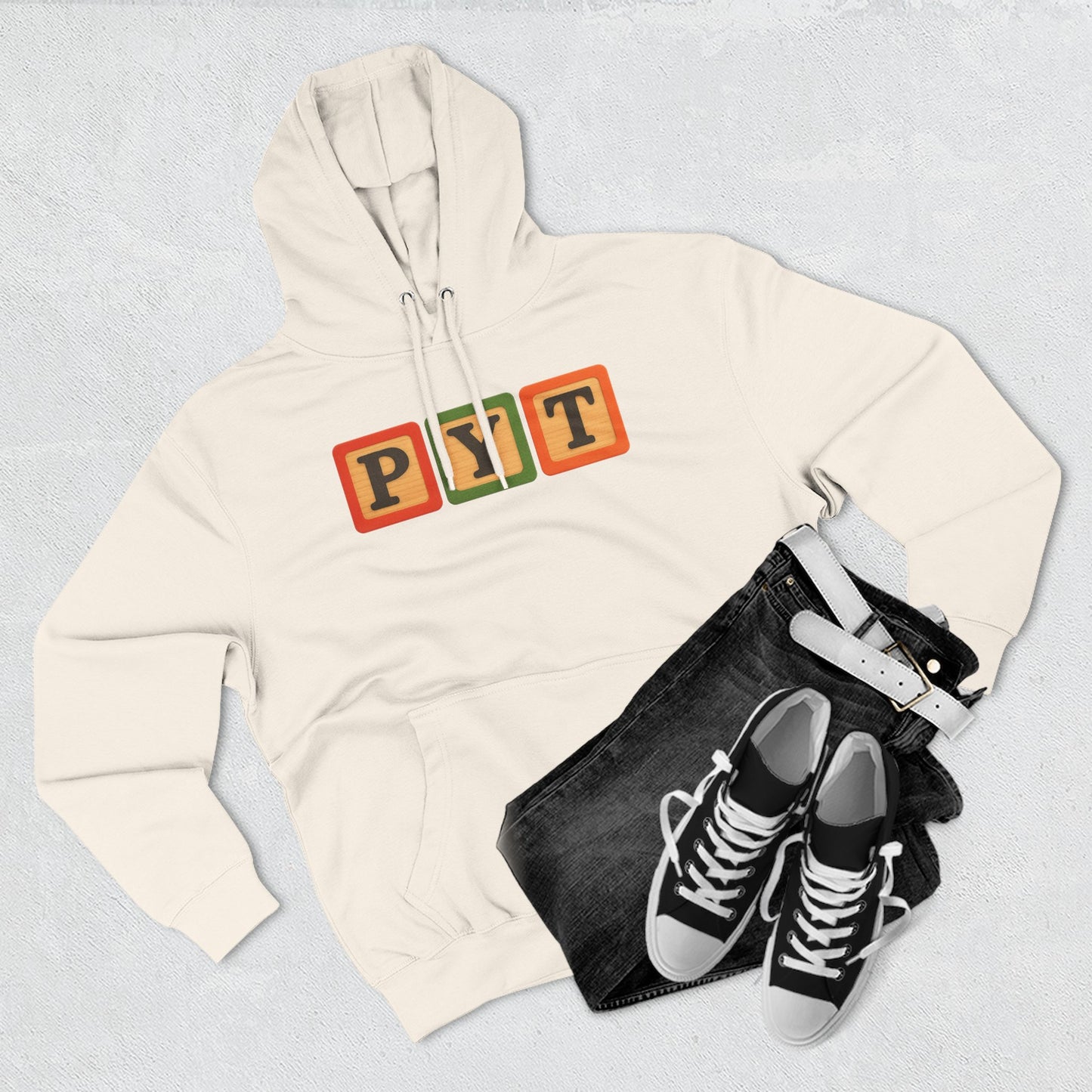 Blocked "PYT" Hoodie