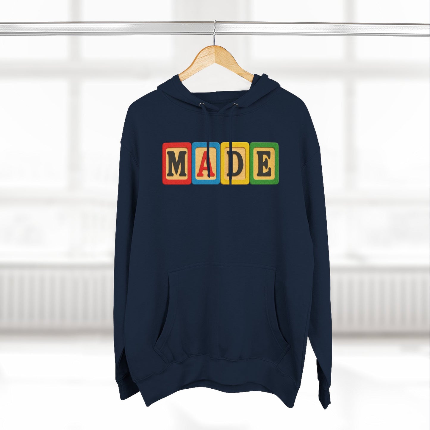 Blocked "Made" Hoodie