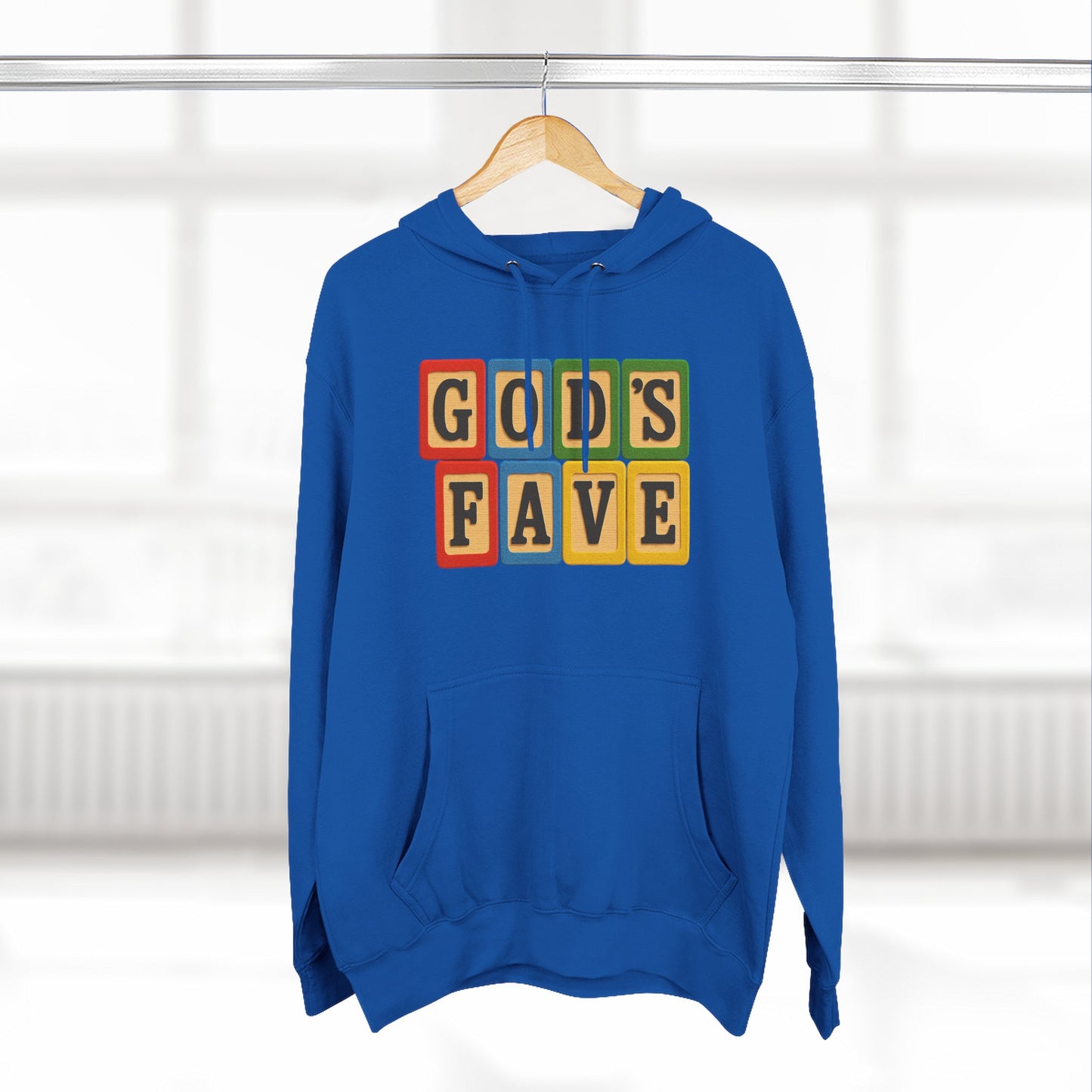 Blocked "God's Fave" Hoodie