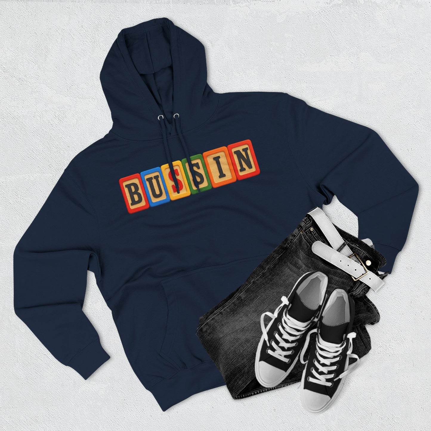 Blocked "Bussin" Hoodie