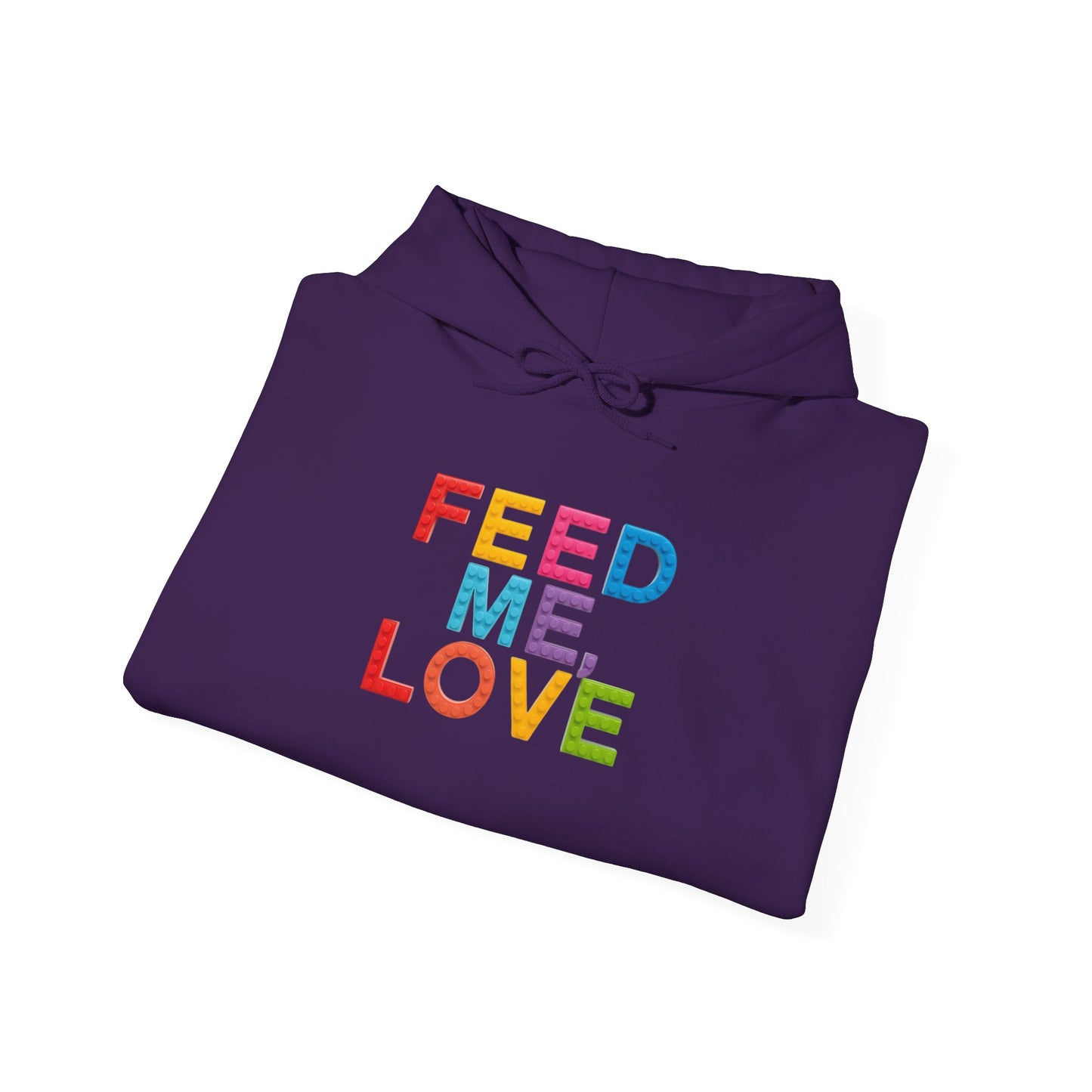 Blocked "Feed Me, Love" Hoodie
