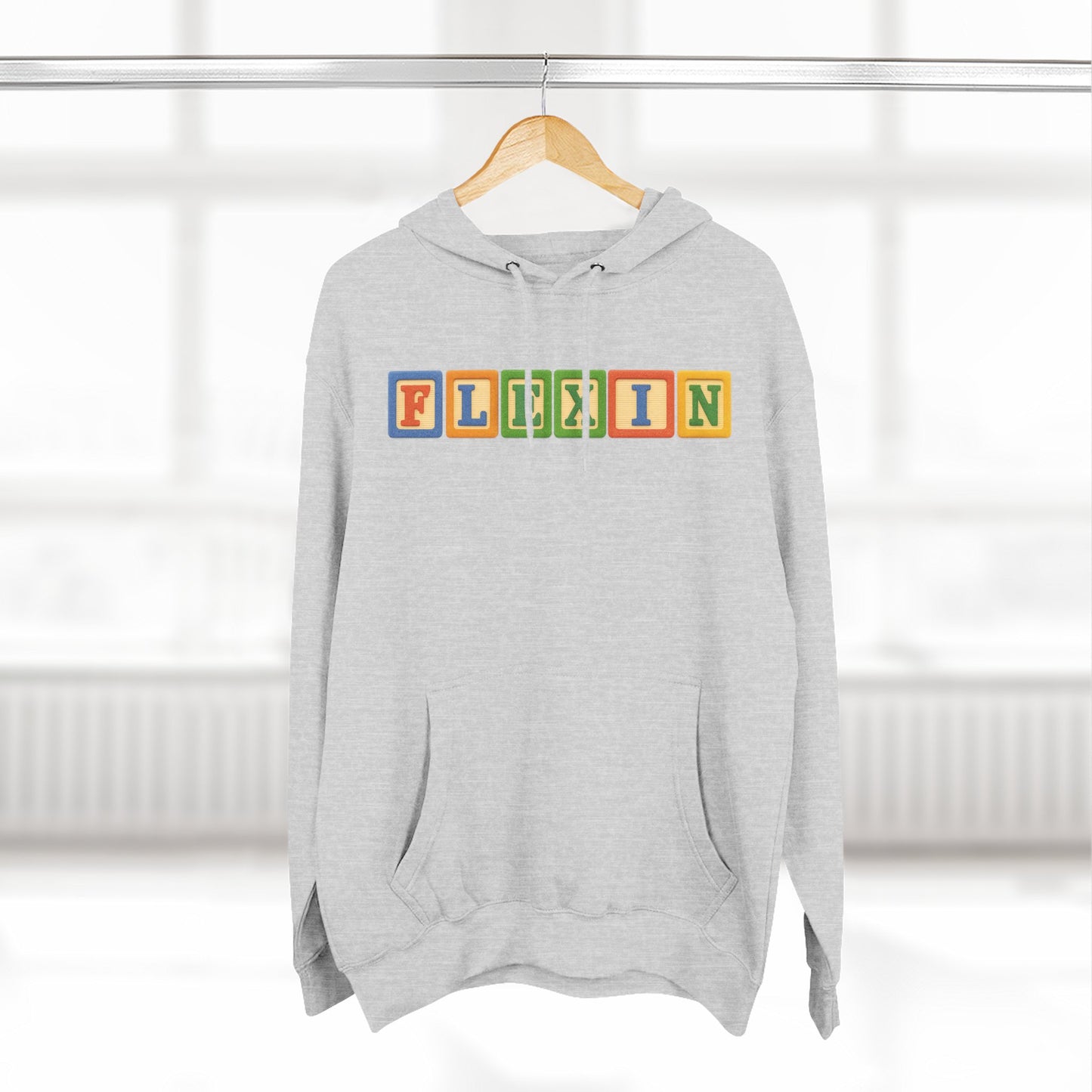 Blocked "Flexin" Hoodie