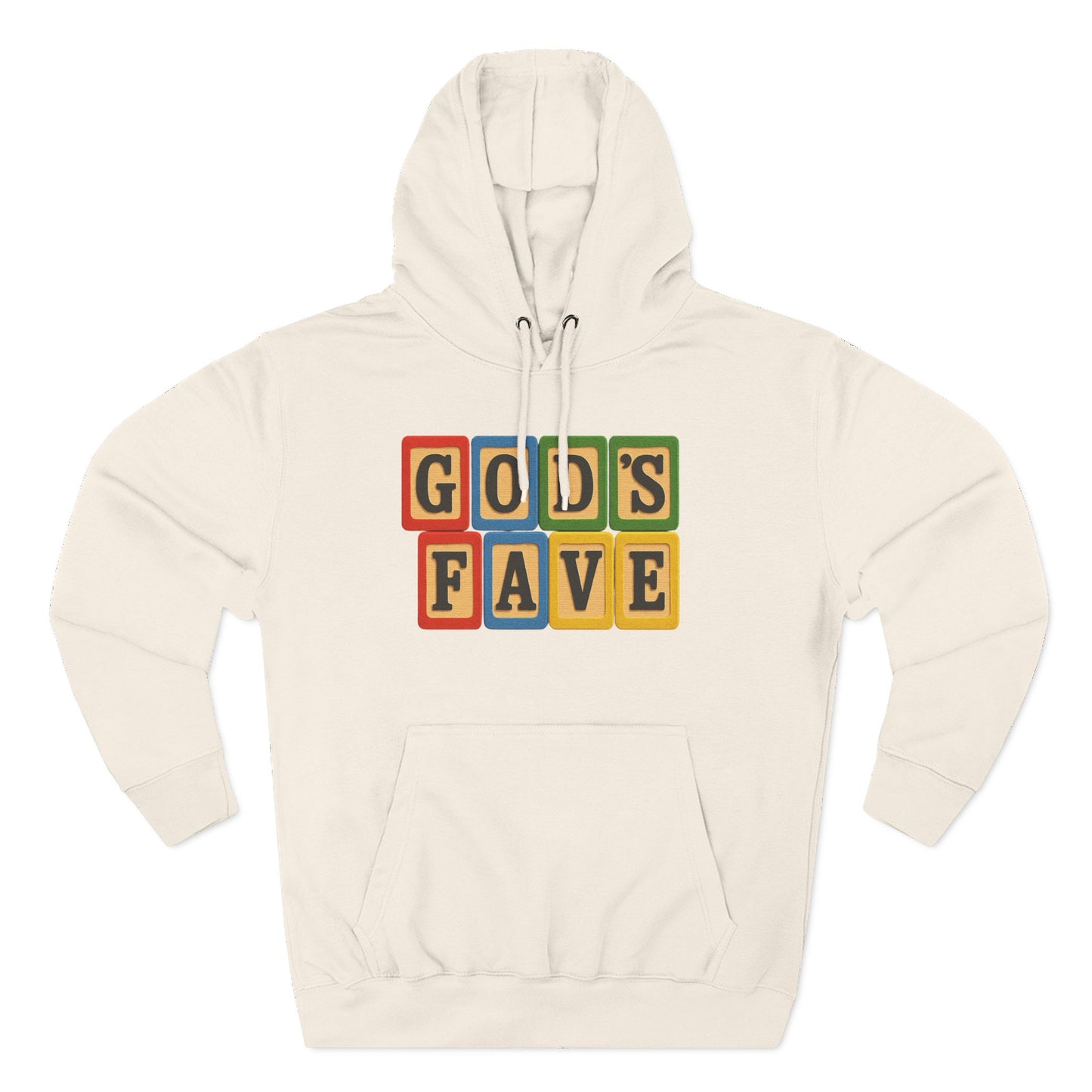 Blocked "God's Fave" Hoodie