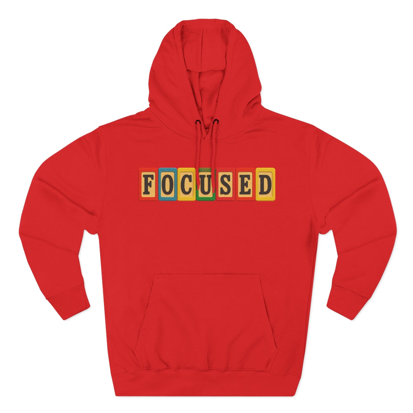 Blocked "Focused" Hoodie