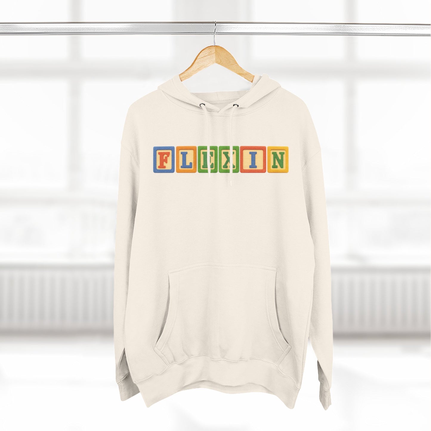 Blocked "Flexin" Hoodie