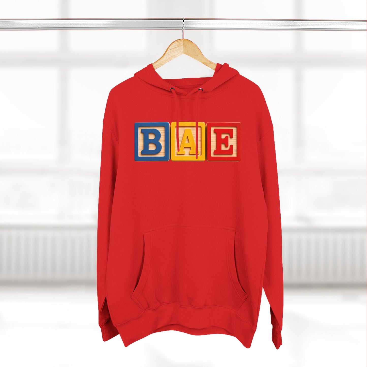 Blocked "BAE" Hoodie