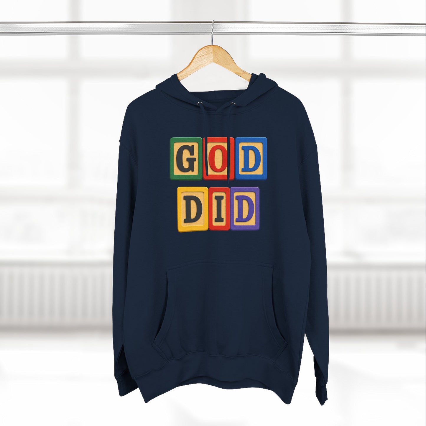 Blocked "God Did" Hoodie