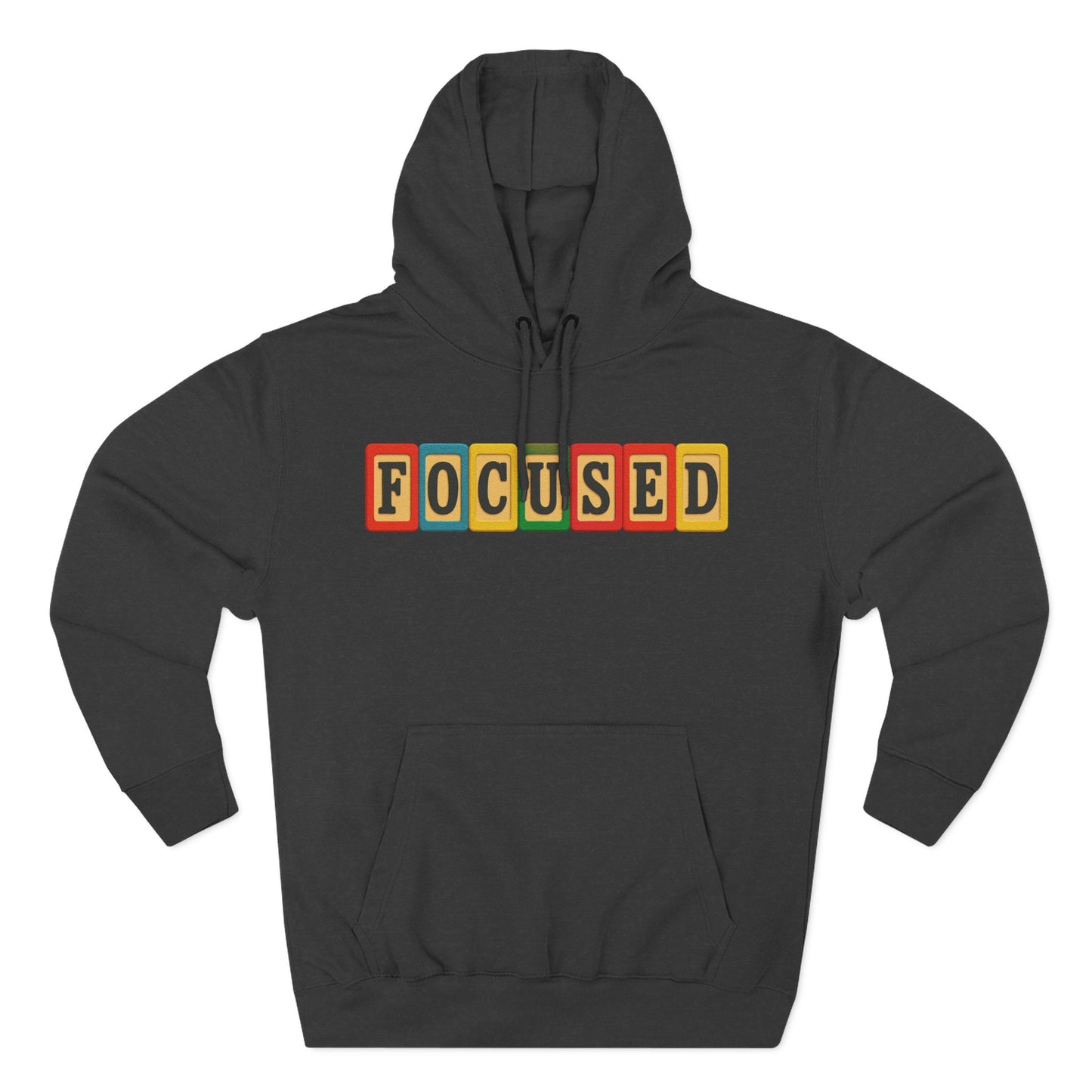 Blocked "Focused" Hoodie