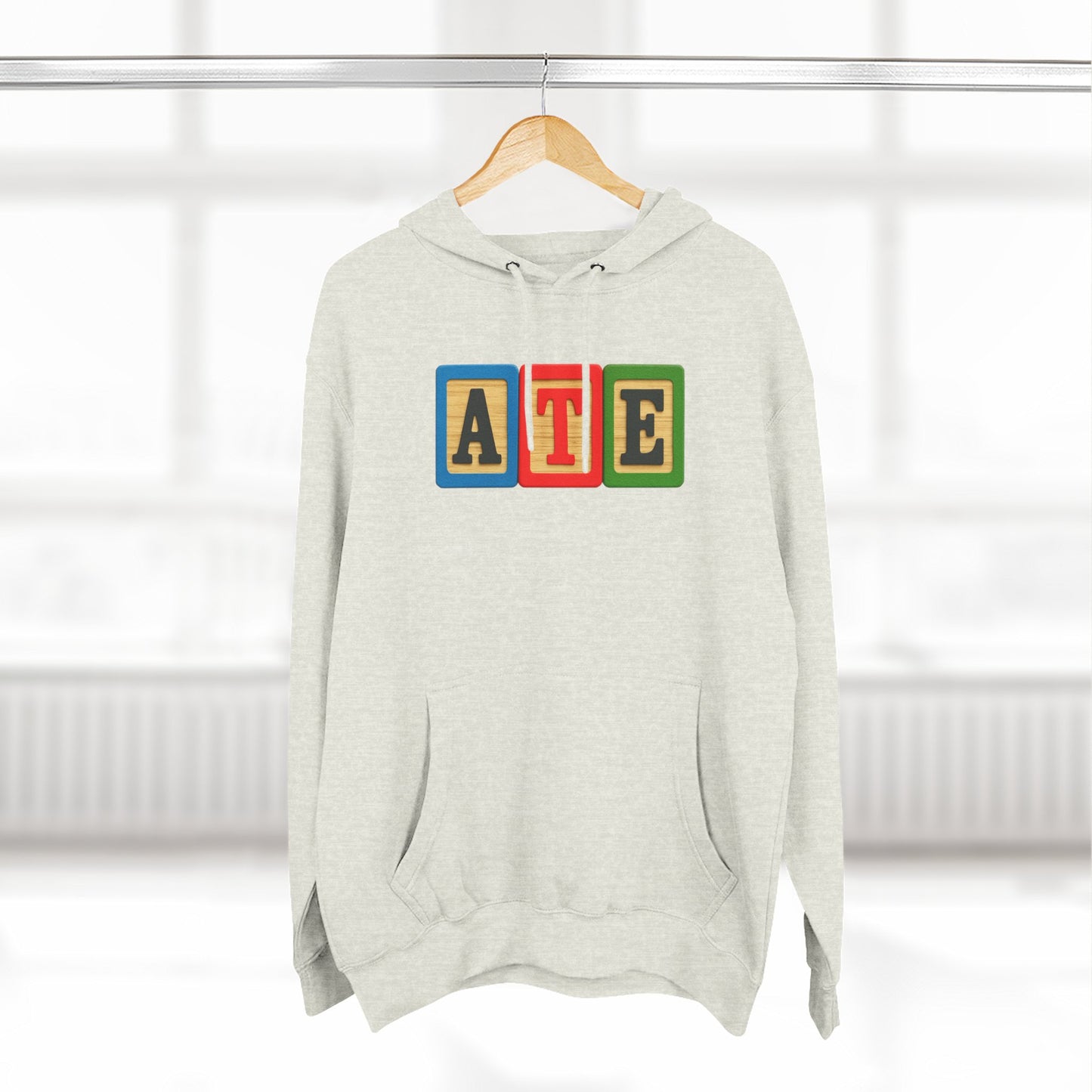 Blocked "ATE" Hoodie