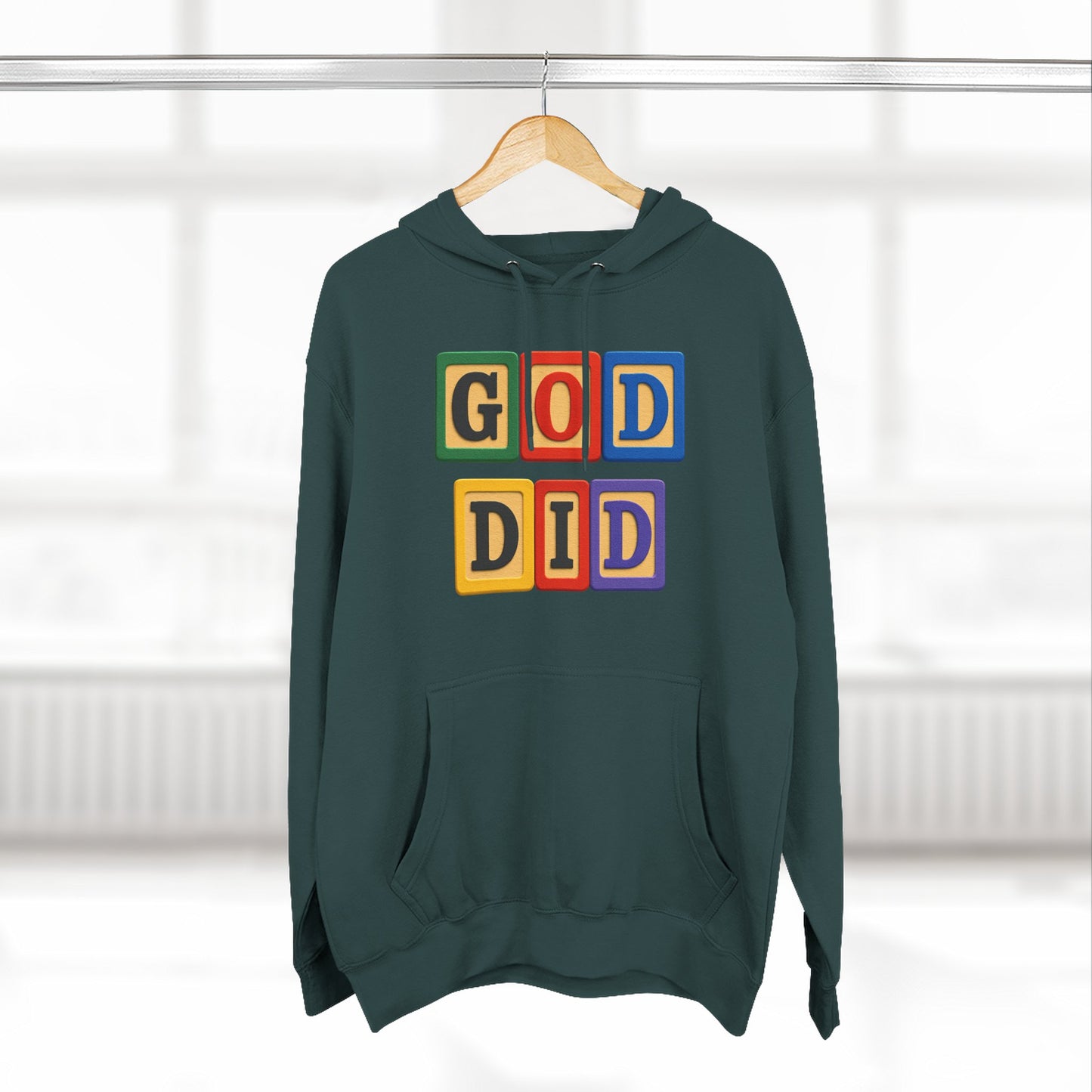 Blocked "God Did" Hoodie