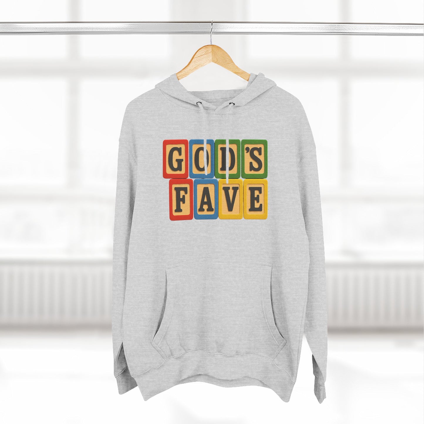Blocked "God's Fave" Hoodie