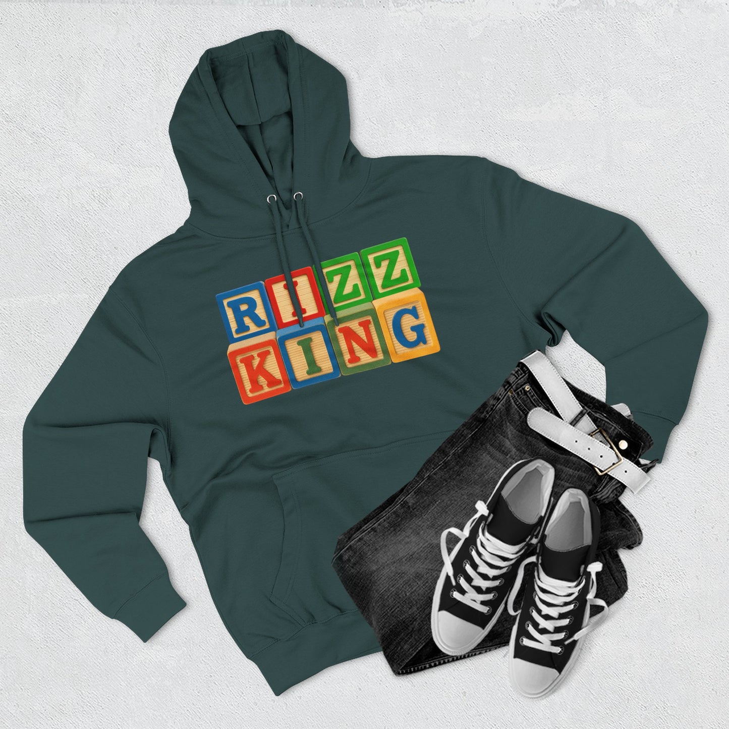 Blocked "Rizz King" Hoodie