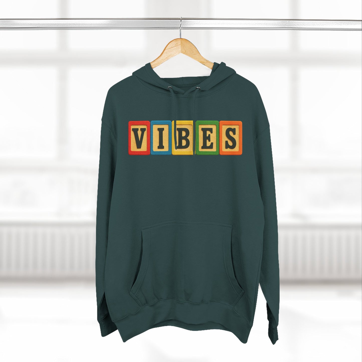 Blocked "VIBES" Hoodie