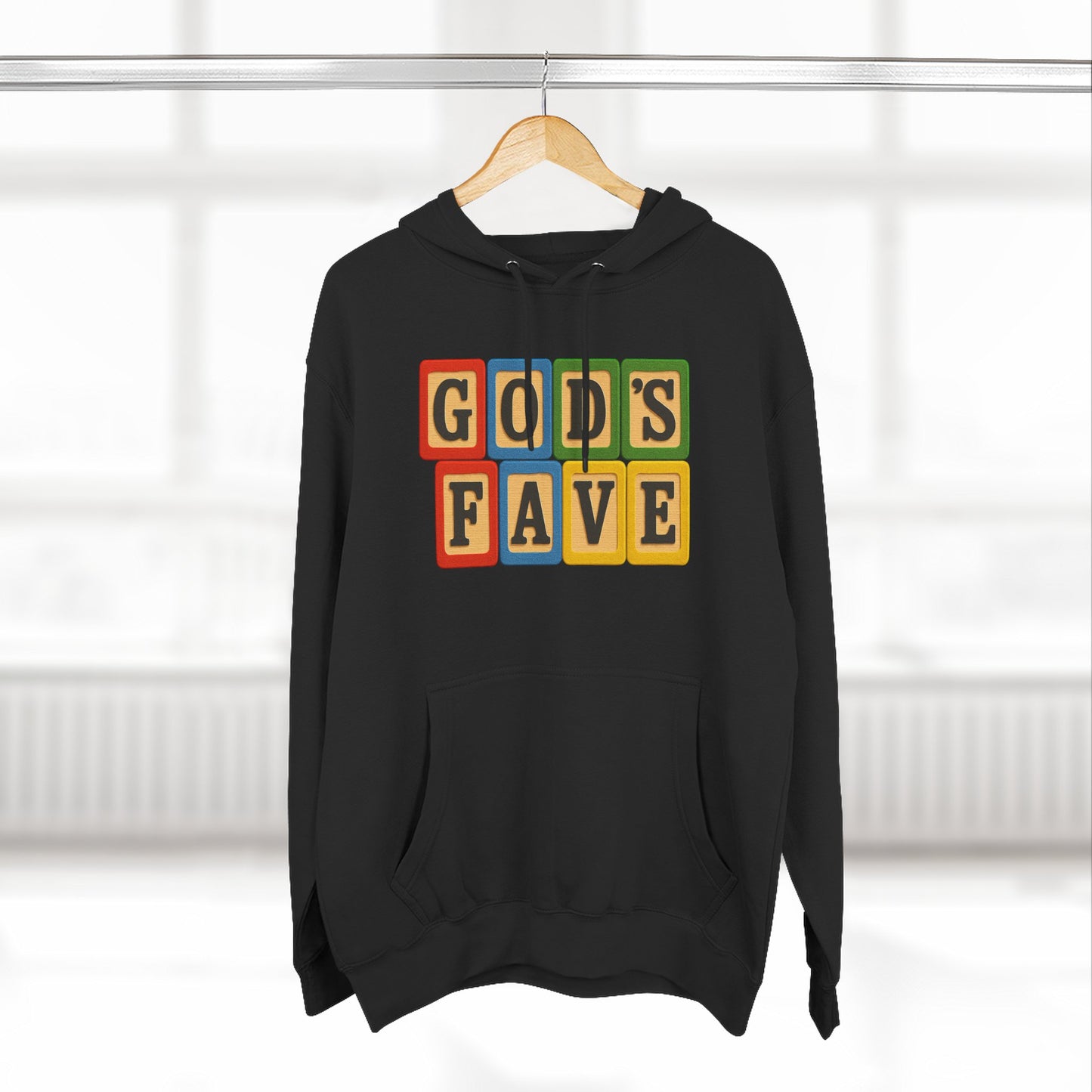 Blocked "God's Fave" Hoodie