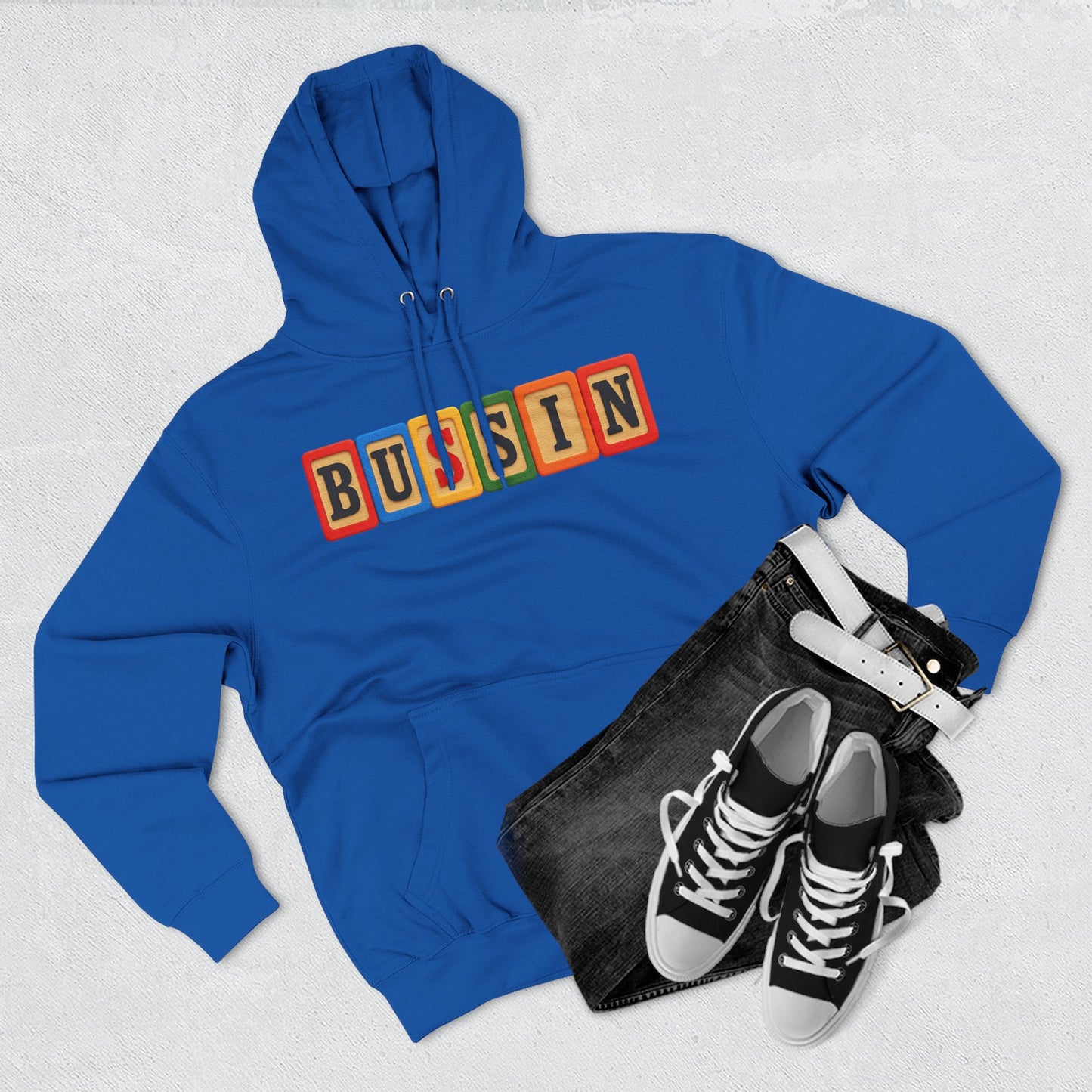 Blocked "Bussin" Hoodie