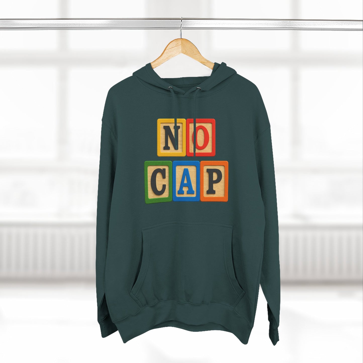Blocked "No Cap" Hoodie